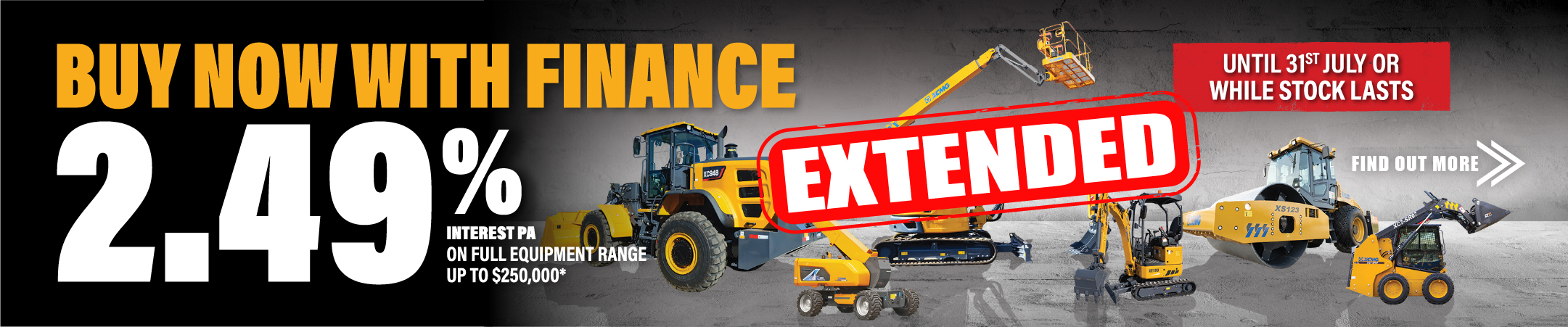 Buy Now with Finance 2.49pc P.A. Extended!