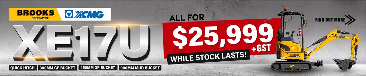 XCMG XE17U $25,000 + GST Only!
