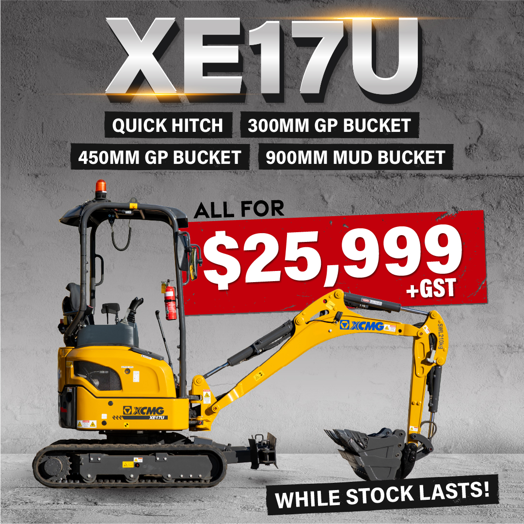 XCMG XE17U $25,000 + GST Only!